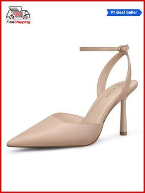 ✨ CELLENZ Women Stiletto Heel Pumps Comfort Closed Toe Strappy High Heels